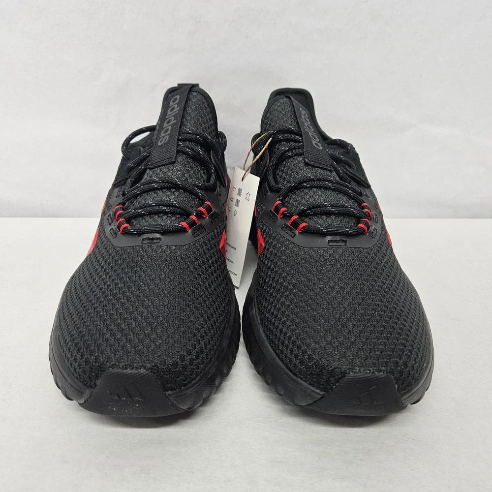 Adidas Kaptir‎ 4.0 Athletic Shoes Cloudfoam JR8528 Black Red Men Size 9.5